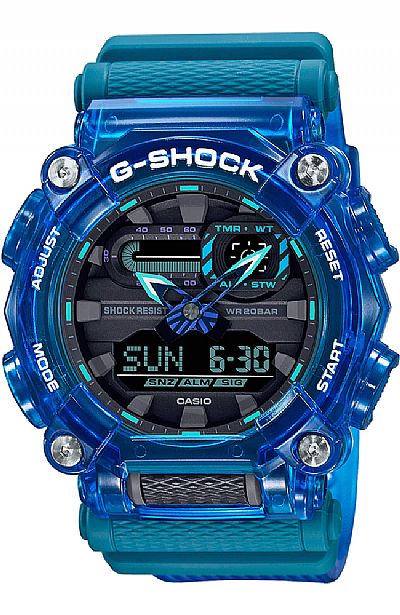 CASIO G-Shock Sound Wave Series Blue Rubber Strap GA-900SKL-2AER