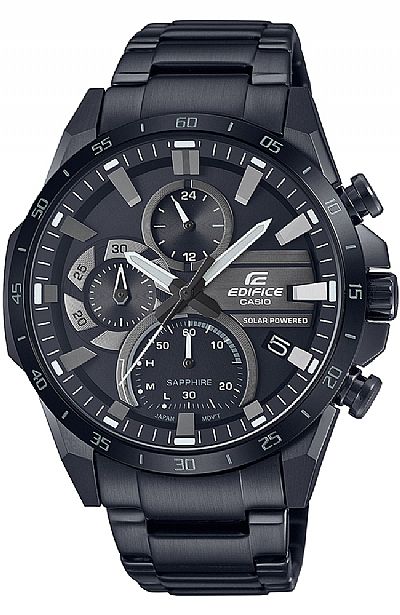 CASIO Edifice Solar Black Stainless Steel Bracelet  EFS-S620DC-1AVUEF