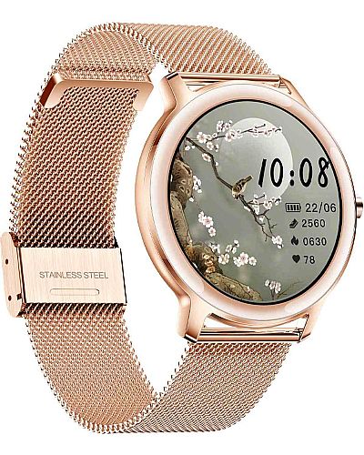 Smartwatch ANDROMEDA, rose gold dial case & magnetic clasp 950151