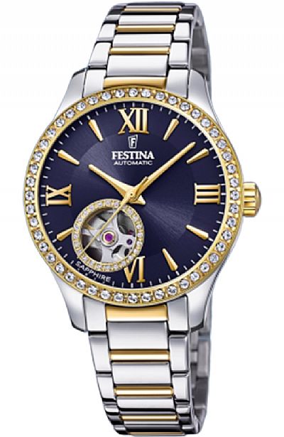 FESTINA Automatic Crystals Two Tone Stainless Steel Bracelet F20486/2