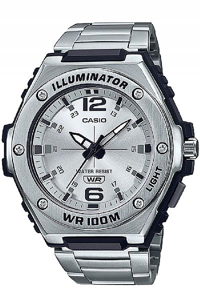 CASIO Collection Silver Stainless Steel Bracelet MWA-100HD-7AVEF