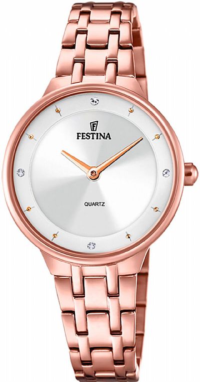 FESTINA Crystals Rosegold Stainless Steel Bracelet F20602/1