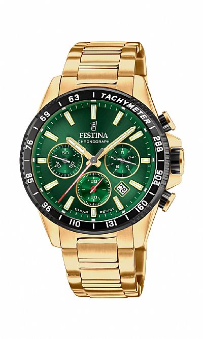 FESTINA Gents Gold Platted Stainless steel Chrono F20634/4