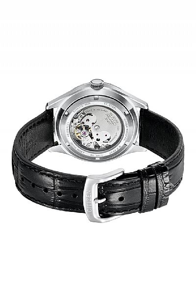 CITIZEN Automatic Day-date black leather NH8390-20L