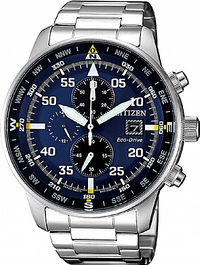 CITIZEN Eco-Drive Stainless Steel Chronograph CA0690-88L