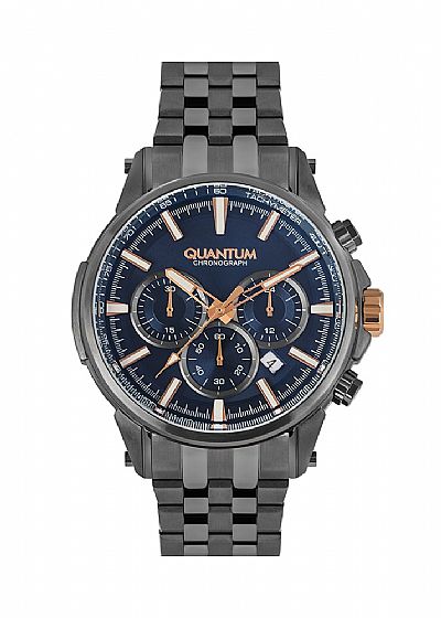 QUANTUM Grey Stainless Steel Chronograph PWG882.090