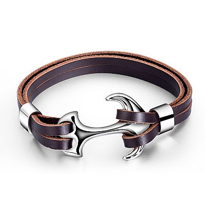 Lee Cooper Unisex Leather Bracelet LCJB01120.731