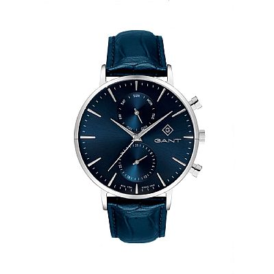 GANT Park Hill Day-Date II Blue Leather Strap G121009