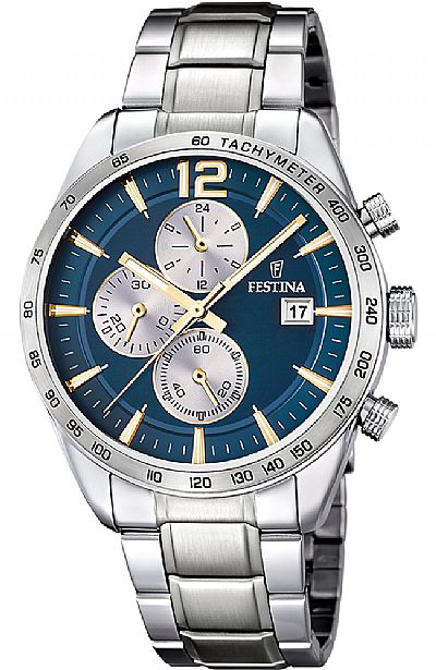 FESTINA Silver Stainless Steel Chronograph F16759/7