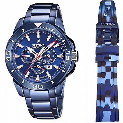 FESTINA MEN'S BLUE SPECIAL EDITIONS  STAINLESS STEEL F20643/1 