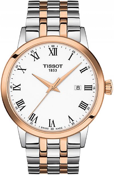 TISSOT Classic Dream Two Tone Stainless Steel Bracelet T129.410.22.013.00