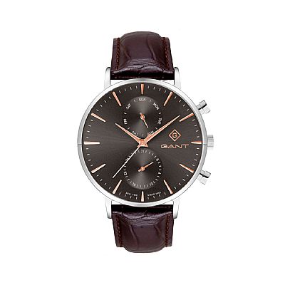 GANT Park Hill Day-Date II Brown Leather Strap G121007