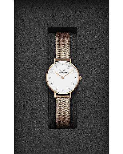 DANIEL WELLINGTON Petite Lumine Crystals Rose Gold Stainless Steel Bracelet  DW00100528