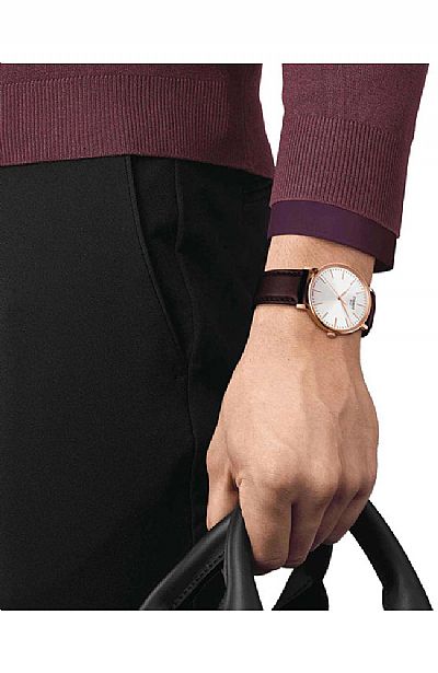 TISSOT Everytime Gent Brown Leather Strap T143.410.36.011.00