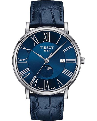 TISSOT Carson Premium Moonphase Blue Leather Strap T122.423.16.043.00