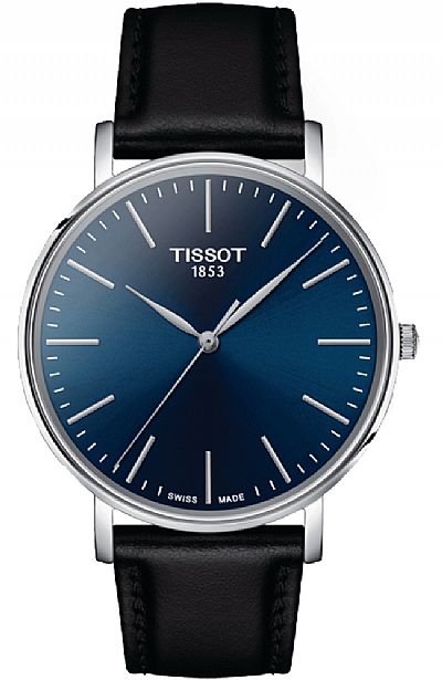 TISSOT Everytime Gent Black Leather Strap T143.410.16.041.00