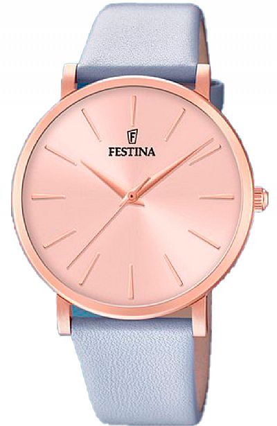 FESTINA Light Blue Leather Strap F20373/1