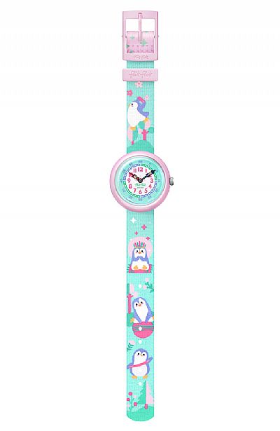 FLIK FLAK Brrrave Pinguins Multicolor Fabric Strap ZFBNP206