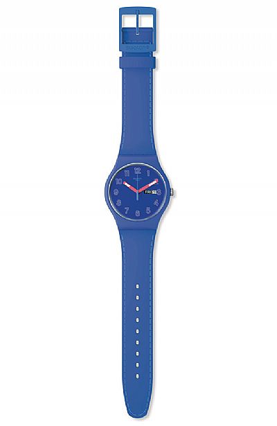 SWATCH Cobalt Disco Blue Rubber Strap SO29N705