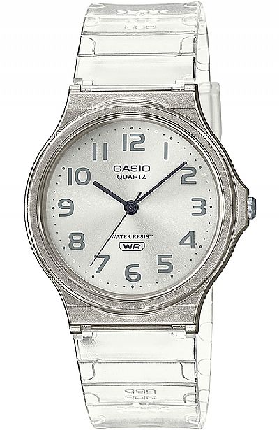 CASIO Collection White Rubber Strap MQ-24S-7BEF