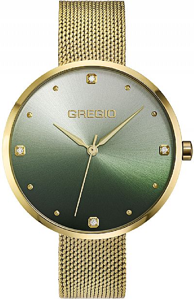GREGIO Belinda Crystals Gold Stainless Steel Bracelet GR420021