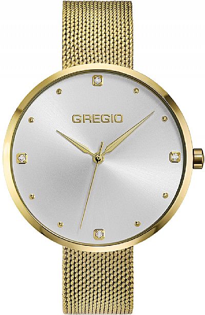 GREGIO Belinda Crystals Gold Stainless Steel Bracelet GR420020