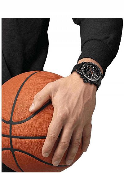 TISSOT Supersport Basketball Edition Black Leather Cronograph T125.617.36.081.00