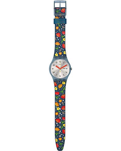 SWATCH Essence Of Flower Multicolor Silicone Strap SO28N704