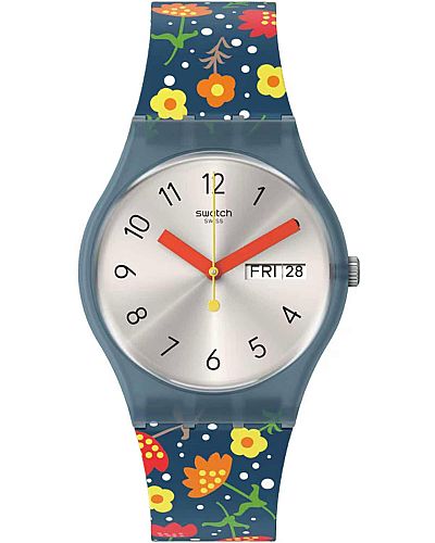 SWATCH Essence Of Flower Multicolor Silicone Strap SO28N704