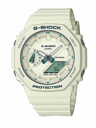 CASIO G-Shock White Rubber Strap GMA-S2100GA-7AER