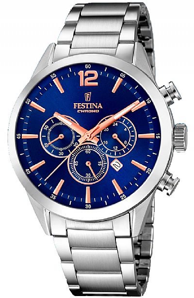 FESTINA Silver Stainless Steel Chronograph F20343/9