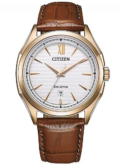 CITIZEN  Eco Drive Leather Strap AW1753-10A