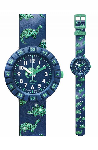 FLIK FLAK Dinaxus Blue Rubber Strap ZFCSP117