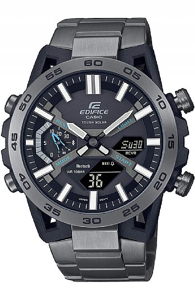 CASIO Edifice Solar Bluetooth Anthracite Stainless Steel Chronograph ECB-2000DC-1AEF