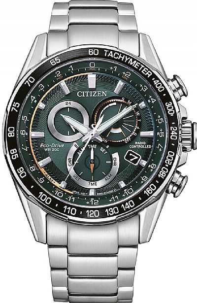 CITIZEN Eco-Drive Radio Controlled Silver Stainless Steel Bracelet CB5914-89X