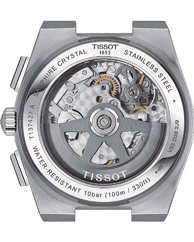 TISSOT T-Classic PRX Automatic Chronograph Silver Stainless Steel Bracelet T137.427.11.011.01