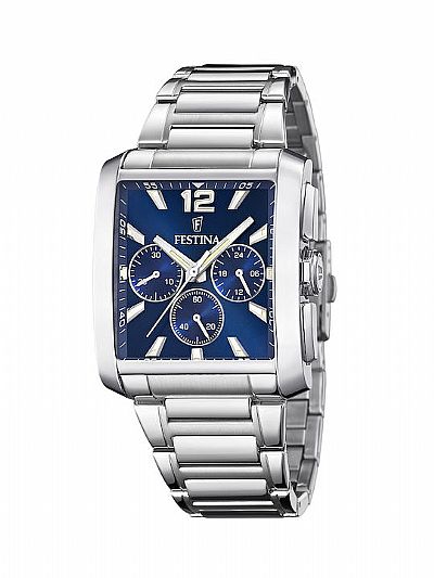 FESTINA MEN'S BLUE 316L STAINLESS STEEL WATCH BRACELET F20635/2 