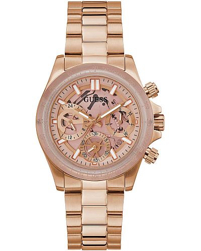 GUESS Mirage Rose Gold Stainless Steel Multifunction GW0557L2