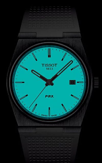 TISSOT PRX White Rubber Strap T137.410.17.011.00