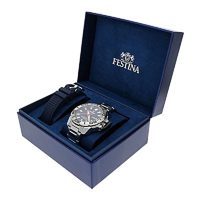 FESTINA MEN'S DIVERS BLUE SAPHIRE STEEL F20665/1 