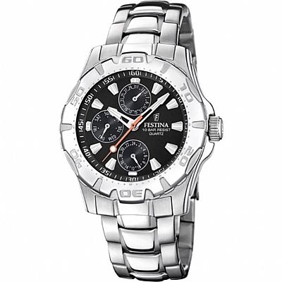 FESTINA WATCH  BLACK STEEL MEN F16242/L