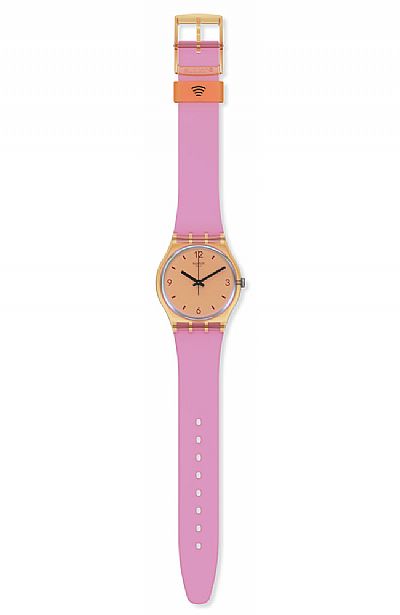 SWATCH Coral Dreams Pink Rubber Strap SO28O401