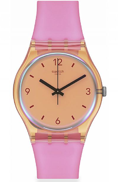 SWATCH Coral Dreams Pink Rubber Strap SO28O401