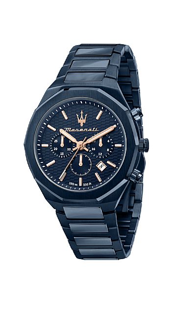 MASERATI Stile Blue Stainless Steel Chronograph R8873642008