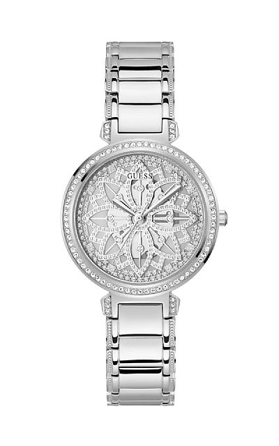 GUESS Lily Crystals Silver Stainless Steel Bracelet GW0528L1