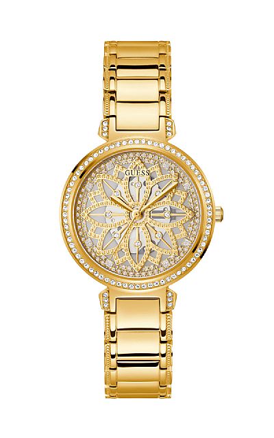 GUESS Lily Crystals Gold Stainless Steel Bracelet GW0528L2