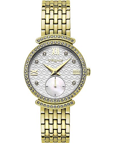 VOGUE Saint Tropez Crystals Gold Stainless Steel Bracelet 612741