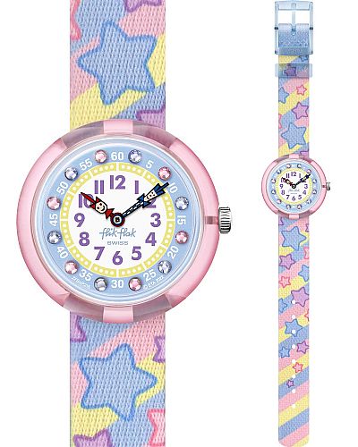 FLIK FLAK Star Party Multicolor Fabric Strap ZFBNP215