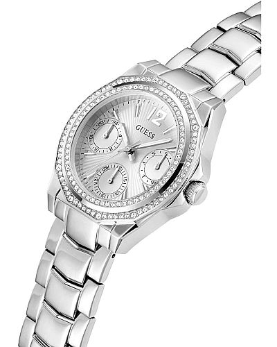 GUESS Ritzy Crystals Silver Stainless Steel Bracelet GW0685L1