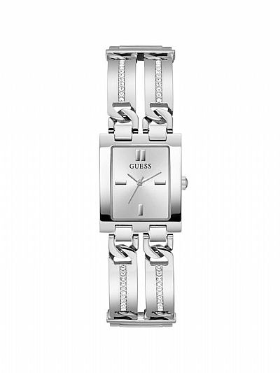 GUESS Mod ID Crystals Silver Stainless Steel Bracelet  GW0668L1